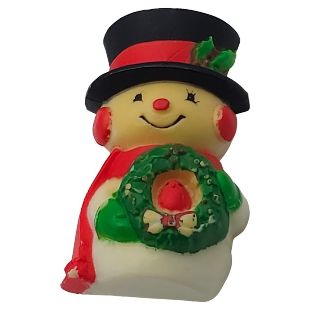 Vintage Hallmark Cards Signed Snowman Pin Signed Christmas Holiday Brooch E11